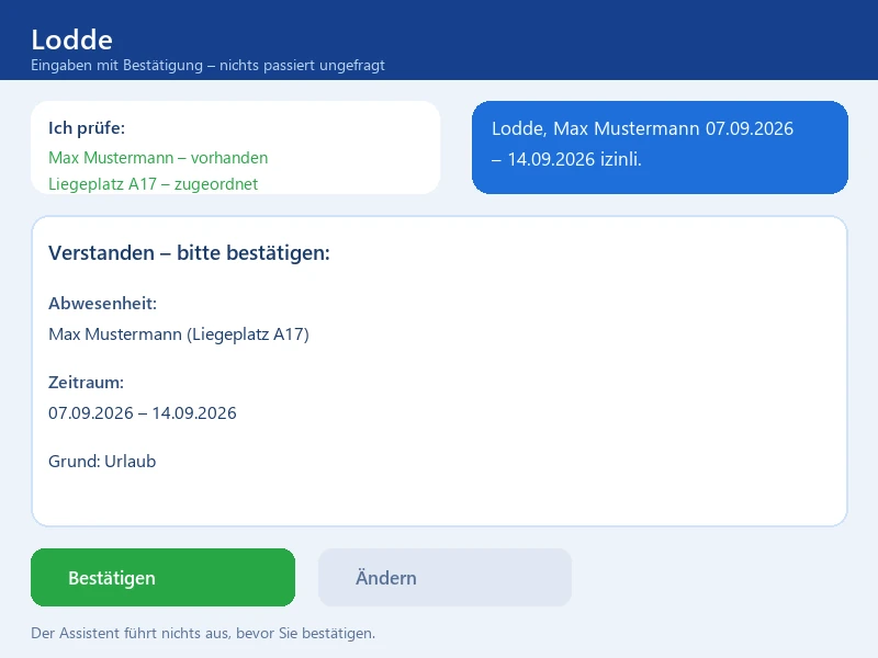 Eingabe auf Türkisch - Lodde versteht