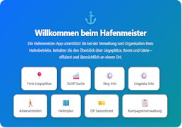 Hafenmeister-App auf Tablet zur mobilen Gastlieger-Erfassung am Steg